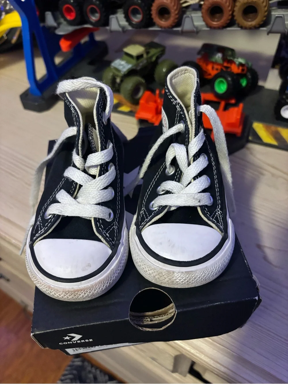 Converse Kids' Chuck Taylor All Star High Top Sneakers - Black (Size 5 Infant)